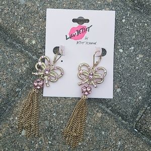 Luv Betsey by Betsey Johnson dangle earrings pink